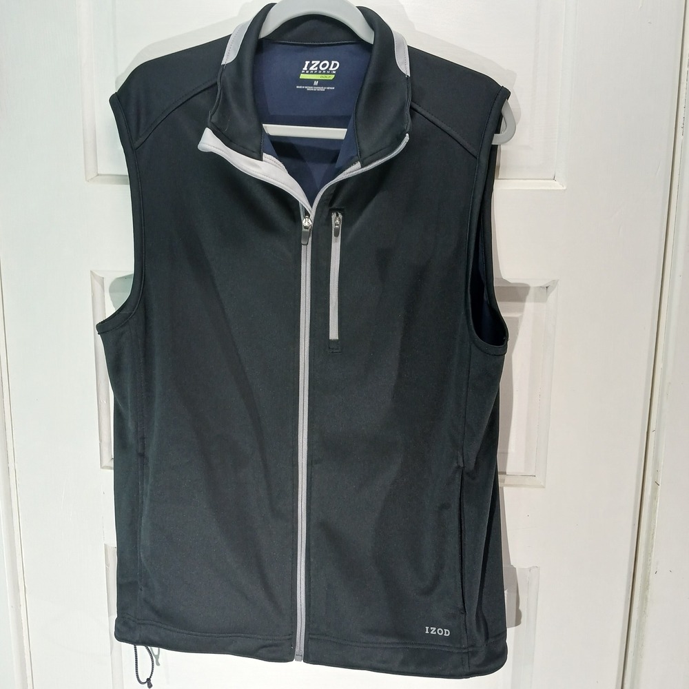 Izod Black and Gray Men's Vest